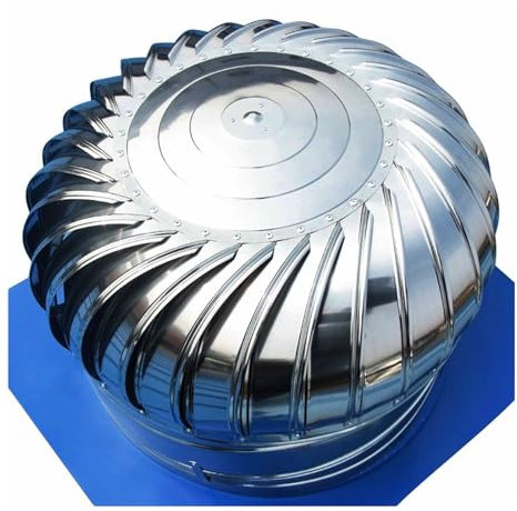 Ventilatore da Tetto Elettrico in Acciaio Inox, Ventilatore da Soffitta per Turbine Eoliche, Prese d'Aria Rotanti per Tetto, Comignolo, Copertura del Tetto per umidità E Estate, 100 Mm/3,94 Pollici