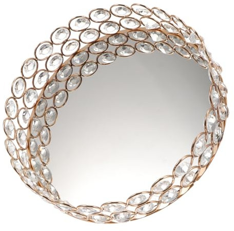 TOPBATHY 1 Pz Vassoio Decorativo con Piatto per Frutta e Cosmetici Design per Arredamento Casa e Regali