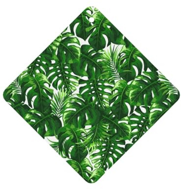 Monstera Deliciosa Banana Palm Printing Fashion Car Air Freshener Cards 10 Pcs Car Scented Hanging Sheets