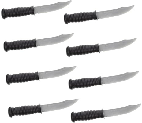 HANABASS Lot De 8 Jouets Couteaux Pirates pour Garçon Et Filles, Accessoires De Coupe Décoratifs en Plastique, Utilisation Sûre pour Fêtes Costumées Et Halloween