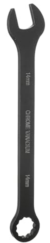 QUARKZMAN Llave Combinada Métrica 14mm CR-V Acero 12 Puntas Extremo De Caja Y Extremo Abierto Llaves Dobles Herramientas Para Reparaciones De Automóviles Maquinaria Bricolaje Hogar Negro
