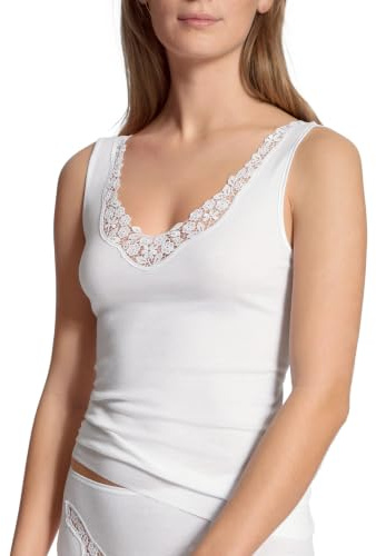 CALIDA Feminin Sense Tank-Top Damen Weiss 40-42
