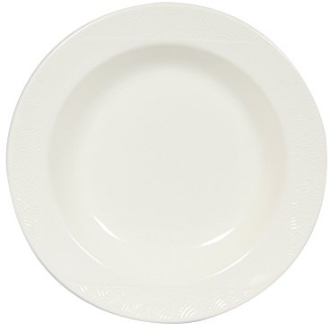 Novastyl 8011899.0 Imposture Juego de 6 Platos hondos (Loza, 22,5 x 22,5 x 4 cm), Tierra, Blanco, 22,5