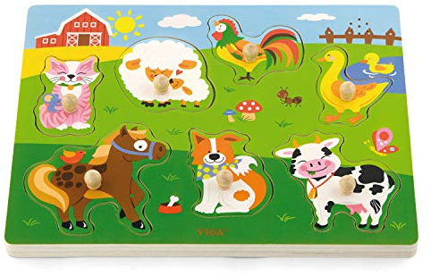 VIGA Toys-Sound Puzzle-Vehicles, 51274