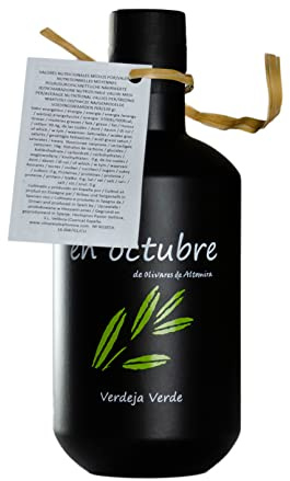 Octubre de Olivares de Altomira- Aceite Verdeja Verde de Oliva Virgen Extra Ecológico