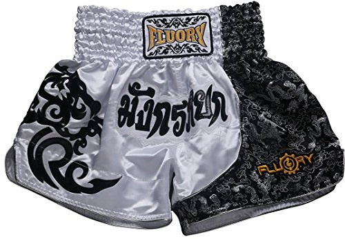 FLUORY Muay Thai Fight Shorts,MMA Shorts Clothing Training Cage Fighting Grappling Martial Arts Kickboxing Shorts Clothing
