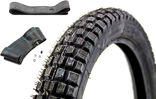 Heidenau Reifen-Set, K46 Reifen 2,75 x 16 Zoll, 46M,M/C TT, + Mila Schlauch, + Felgenband, TR4-Ventil, für Simson, Enduro und andere Krafträder