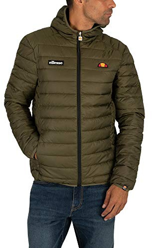 Ellesse Men's Lombardy Padded Jacket, Khaki, L UK