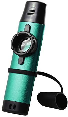MEELAND Kazoo Professionelle Performance Metall Kazoo geeignet für den Einsatz mit Gitarren, Ukulelen und anderen Instrumenten, Nische leicht zu erlernende Musikinstrumente Kazoo / (grün)