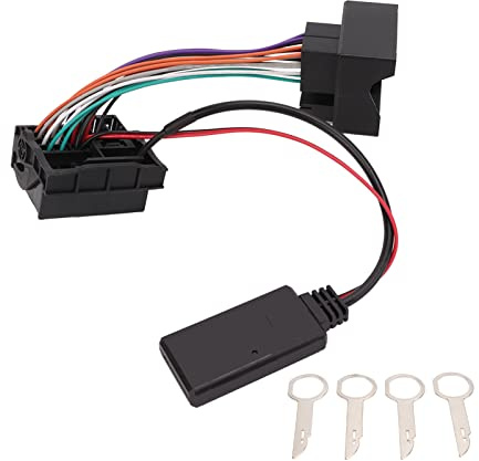 Akozon Fahrzeug-Audio-Hilfsadapter, Autoradio, 5.0 AUX-Adapter, Audiokabel, Handy, Auto, Ersatzzubehör, Passend für Mondeo 2005-6000 CD MP3