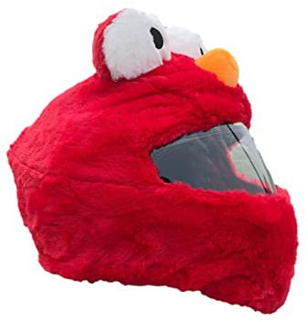 Yusheng Weihnachtsmann Motorradhelm Überzug Plüsch Rot