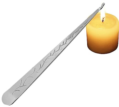 Kerzenlöscher | Kerzenlöscher aus Edelstahl mit Docht und Flammenlöscher - Flammenlöscher Docht aus Edelstahl, Kerzenbläser mit langem Griff, HL