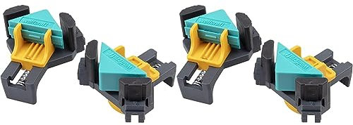 wolfcraft ES 22 Eckenspanner 3051000 Set – 2 Winkelspanner zur Fixierung von Brettern und Rahmen im 90° Winkel – Eckspanner für Brettstärken von 10-22mm (Packung mit 2)
