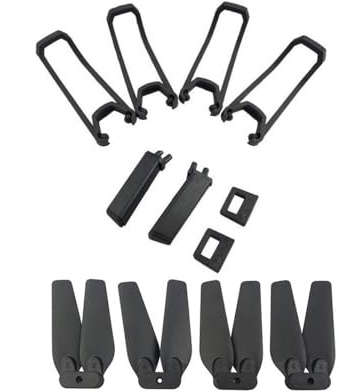 Black Accessory kit for E58 S168 JY019 Folding Quadcopter Spare Parts Remote Drone Propeller and Protective Cover and Landing Gear