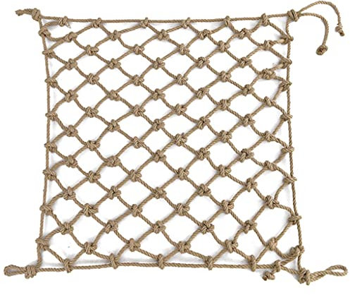 amhea Kindertreppen Sicherheitsnetz Treppenbalkongeländer Katzennetz Seilnetz, Haustier Balkonnetz Hofspielplatz Im Freien Fitness (Color : 10mm*10cm, Size : 3x5m(9.84X16.4ft))