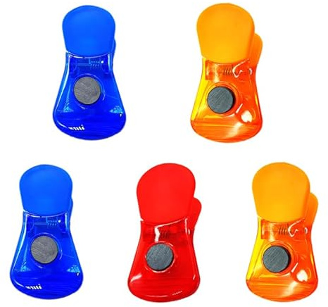 ABOOFAN 5piezas Pinzas Para Cerrar Bolsas De Alimentos Reutilizables Pack Unidades Con Clip Sellador Plástico Color Aleatorio Multifunción Para Cocina y Oficina Conserva Frescura
