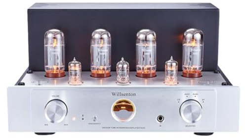 WILLSENTON R200 5881x4 Tube Amplifier Integrated Amplifier Headphones amp (Silver)