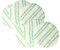 vhbw 6x tampone lucidante compatibile con Kärcher FP 303 spazzola aspirante - Set di dischi lucidanti per laminato verde/bianco