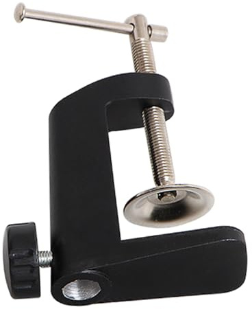 ANDRESLAD Clip Para Lámpara De Mesa De Madera Maciza Hebilla Redonda, Base Fija, Accesorio Resistente Para Escritorio En Oficina y Hogar