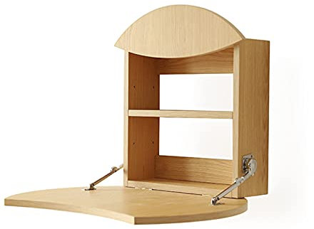 Wandklapptisch, wandmontierte schwebende Regale, Lagerregal, umwandelbarer Schreibtisch, Kleiner platzsparender Esstisch, für Waschküche/Küche/Schlafzimmer, Holz, 60 x 60 cm (23,6 x 23,6 Zol