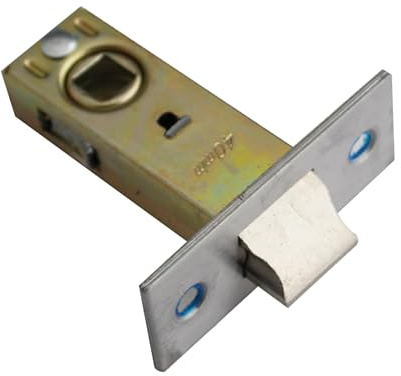 TOP-VIGOR 1 loquet à mortaise tubulaire de 40 mm, serrure à languette plate, loquet de porte silencieux à ressort pour portes intérieures, poignées de porte à levier