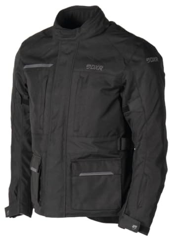 MOTOBLOUZ DANAKIL Veste Moto 4 saisons Blouson Moto Équipement de Protection Coupe-vent avec 4 Protections CE Homme Noir L