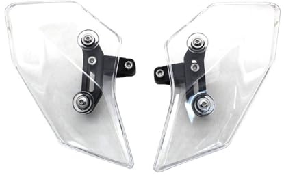 Protège-Mains Moto pour Moto pour Guzzi V85TT V85tt 2019-2024 Pare-Brise Pare-Brise Panneau Latéral Déflecteur Flux d'air Bouclier Protecteur Moto Garde-Main(Transparent)
