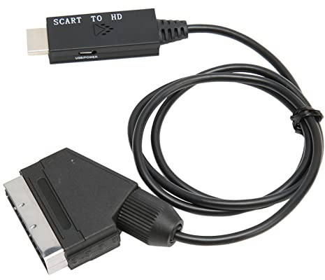 Matybobe Adattatore Convertitore Interfaccia Multimediale SCART HD 1080P TV VHS VCR Registratore DVD