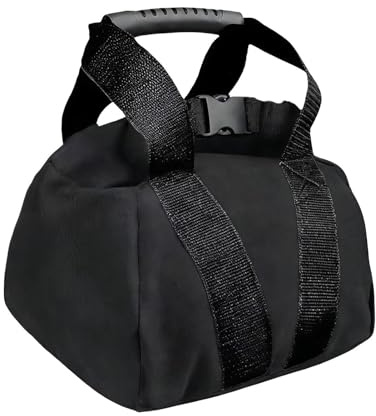 Workout-Sandsäcke – 0–15,9 kg Übung, Kugelhantel – verstellbares Gewicht, Übungs-Sandsack mit Griff, für Damen und Herren, Fitness, Krafttraining, Gewichtheben, Heim-Fitnessstudio