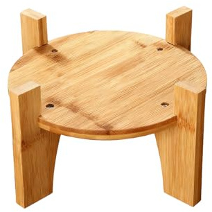 Supporto per distributore di bevande - Base rotonda in legno | Porta caraffa per contenitore 'acqua | Alzata stabile Catering per eventi Ristorante Bar Matrimoni Compleanno Buffet Chiesa Mercati C