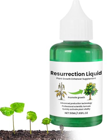 Alimento líquido para plantas, fertilizante líquido, Alimento Líquido Vegetal de Resurrección 50ml, Fertilizante para plantas, nutrientes líquidos naturales de acción rápida para árboles fruta