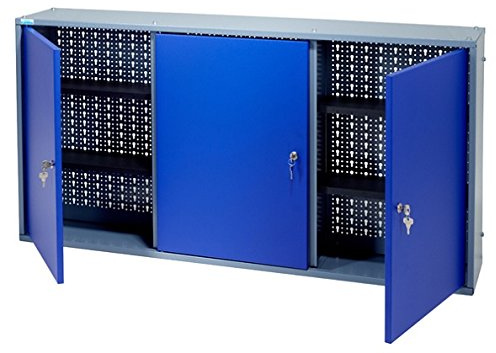 Küpper Hängeschrank 70097 ultramarinblau, 3 Türen, 4 Fachböden, 120x60x20 cm