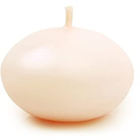 PartyDeco schwimmende Scheibe Satz schwimmenden Kerzen Creme für Vase Aquarium Teich Tischdekorationen für Hochzeiten Kommunion Geburtstag Teelichter Wärmer