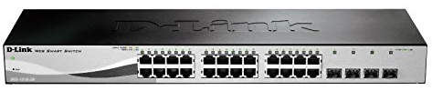 D-Link DGS-1210-28/ME Switch Smart+ Metro Ethernet 24 Ports Gigabit + 4 SFP- Idéal pour Entreprise Administration et Réseaux Gérés