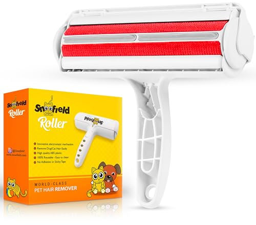 Snoofield Pet Hair Remover, Reusable Lint Roller for Dog & Cat Hair Removal, Portable Fur Catcher for Furniture, Couch, Carpet, Clothes, & Car