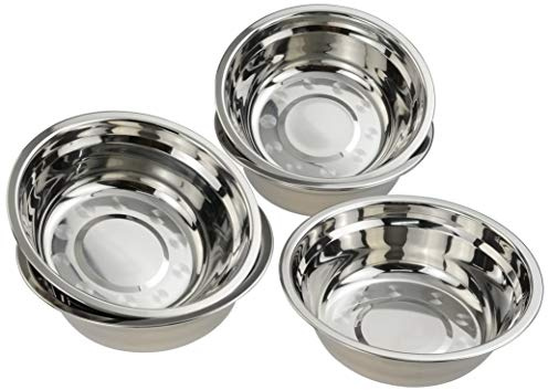 Gitany Edelstahl Rührschüssel, Salatschüssel, Metal Prep Schalen, 6er-Set