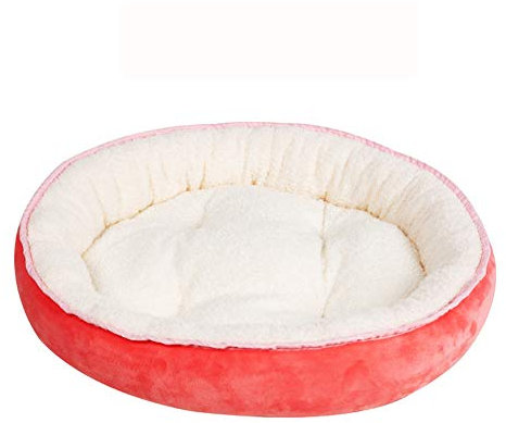 Haustiersofa, oval, Donut-Form, weich, warm, bequem, atmungsaktiv, Katzenkissen, für Welpen, Katzen, Höhle