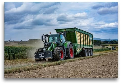 Premium Textil-Leinwand 75 x 50 cm Quer-Format Fendt 724 | Wandbild, HD-Bild auf Keilrahmen, Fertigbild auf hochwertigem Vlies, Leinwanddruck von Simon Witt