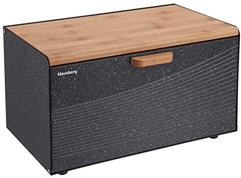 Klausberg Brotkiste Holz (Schwarz)
