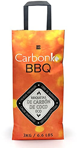 CarbonKo 3kg Eco Coconut Charcoal Briquettes