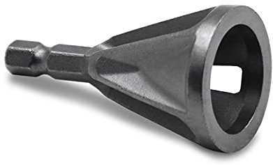 SYHML-SHOP Entgraten Externer Fasenwerkzeug-Bohrer, Dreieck/Sechskantschaft Edelstahl Entgraten Externer Fasen-Werkzeug-Bits (Farbe : Grey)