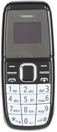 Mini Mobile Phone Unlocked, 2G GSM BT Smallest Cell Phone with Dual SIM Card, Pocket Low Radiation Dialer Music Player with Voice Changer for Teens,Kids (Black)