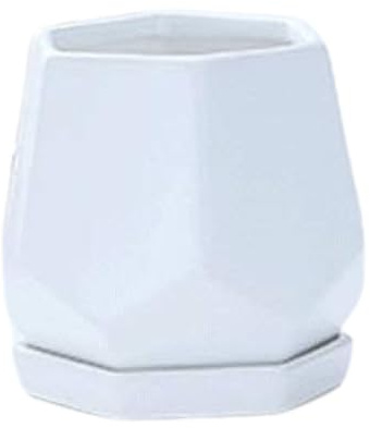 Pot de fleurs avec trou - Simple - Pour maison, bureau ou intérieur - Pot de fleurs d'extérieur - Pot de fleurs pour plantes grasses - Décoration pour salon, chambre à coucher - Pot de fleurs en