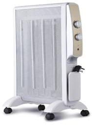 Radiador de mica con termostato, potencias de 1000W y 1500W. Ideal para calentar espacios con eficiencia y comodidad. Ajusta la temperatura según tus necesidades.