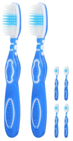 Beavorty Spazzolino Manuale Da 6 Pezzi Spazzolino Morbido Manuale Testa Con Spazzolino Da Denti A Setole Morbide Per Prigione Da Viaggio A Casa