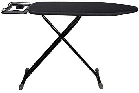Bügelbrett für Hotels, einfarbig, faltbar, dickes Bügelbrett, verstellbare stabile Ablage aus Metall für elektrische Bügeleisen, 120 x 31 x 75 cm, Wäschezubehör (Farbe: Schwarz) (Grau) (Schwarz)