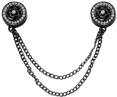 Vriusi Hijab Magnete mit Kette, Magnetklammern für Kleidung, Hijab Magnetnadeln für Frauen | Schalclips für vielseitige Kleidung, Kleidungszubehör für Schals und