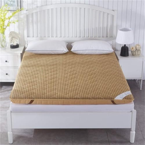 Verdickte, Rutschfeste Futon-Matratze, Atmungsaktive 4D-Matratzenbodenmatte, Faltbare Rollmatratze, Tatami-Schlafmatte, Geeignet For Schlafzimmer, Wohnzimmer, Studentenwohnheim Usw.(Beige,150x200cm(59