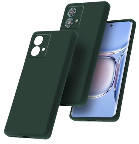 BEEJTUNY Funda Silicona para Motorola Moto G84 Verde, Carcasa Protectora Silicona Líquida, Antihuellas, Antidecoloración, Funda de Silicona Inodora. Verde