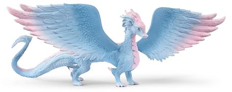 SCHLEICH Bayala - Large, 13 Crystal Dragon Toy. Pretty, Movable Wing Fantasy Action Figure for Girls and Boys. Fun, Imaginative Play Fairy Figurine, Cute Mystical Toys for Kids Ages 5+, 70833